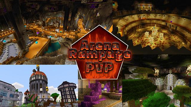 Thumbnail of the Minecraft Bedrock Marketplace product Arena Rampage PVP created by JFCrafters.