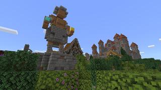 Screenshot of the Minecraft Bedrock Marketplace product Azalea Swan Village created by JFCrafters.