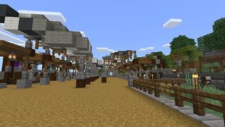 Screenshot of the Minecraft Bedrock Marketplace product Azalea Swan Village created by JFCrafters.