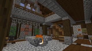 Screenshot of the Minecraft Bedrock Marketplace product Azalea Swan Village created by JFCrafters.