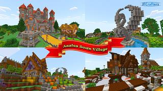 Thumbnail of the Minecraft Bedrock Marketplace product Azalea Swan Village created by JFCrafters.