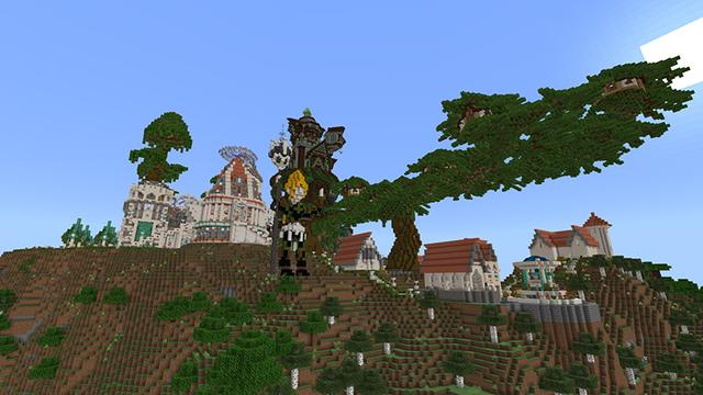 Screenshot of the Minecraft Bedrock Marketplace product Elvenglen created by JFCrafters.