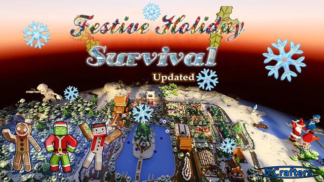 Thumbnail of the Minecraft Bedrock Marketplace product Festive Holiday Survival created by JFCrafters.