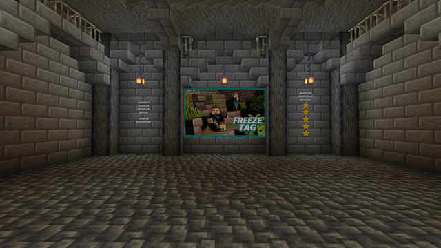 Screenshot of the Minecraft Bedrock Marketplace product Freeze Tag created by JFCrafters.