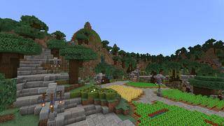 Screenshot of the Minecraft Bedrock Marketplace product Hobbitville created by JFCrafters.