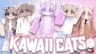 Thumbnail of the Minecraft Bedrock Marketplace product Kawaii Cats created by JFCrafters.