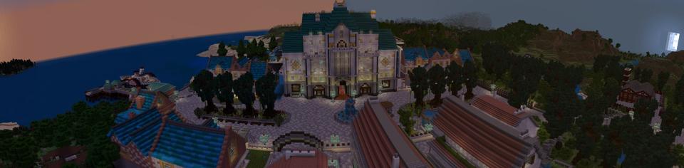 Panorama of the Minecraft Bedrock Marketplace product Mandalopina Survival created by JFCrafters.