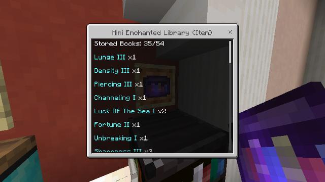 Screenshot of the Minecraft Bedrock Marketplace product Mini Enchanted Libraries created by JFCrafters.