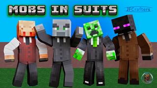 Thumbnail of the Minecraft Bedrock Marketplace product Mobs In Suits created by JFCrafters.