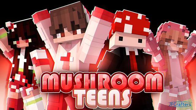 Thumbnail of the Minecraft Bedrock Marketplace product Mushroom Teens created by JFCrafters.