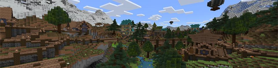 Panorama of the Minecraft Bedrock Marketplace product Mystical Valley created by JFCrafters.