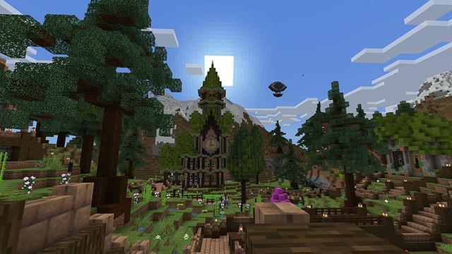 Screenshot of the Minecraft Bedrock Marketplace product Mystical Valley created by JFCrafters.
