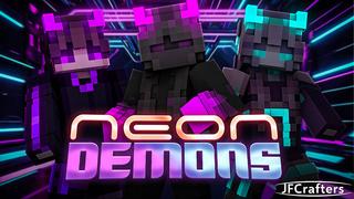 Thumbnail of the Minecraft Bedrock Marketplace product Neon Demons created by JFCrafters.