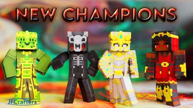 Thumbnail of the Minecraft Bedrock Marketplace product New Champions created by JFCrafters.