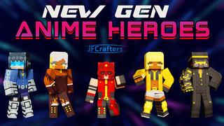 Thumbnail of the Minecraft Bedrock Marketplace product New Gen Anime Heroes created by JFCrafters.