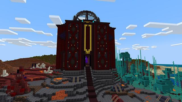 Screenshot of the Minecraft Bedrock Marketplace product OP Nexus Hub created by JFCrafters.