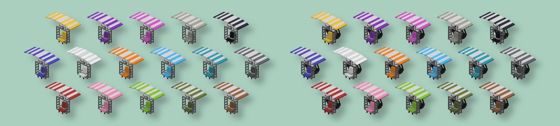 Panorama of the Minecraft Bedrock Marketplace product Paragliders created by JFCrafters.
