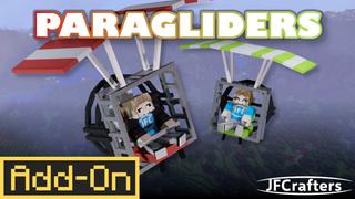 Thumbnail of the Minecraft Bedrock Marketplace product Paraglider created by JFCrafters.