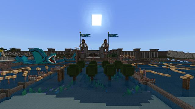 Screenshot of the Minecraft Bedrock Marketplace product Parkour Conquest created by JFCrafters.
