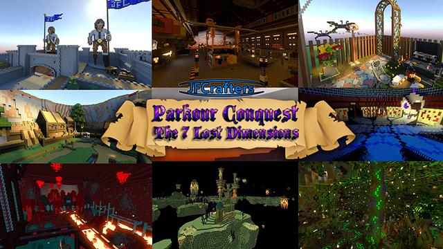 Thumbnail of the Minecraft Bedrock Marketplace product Parkour Conquest created by JFCrafters.
