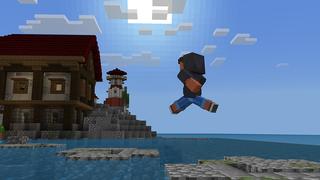 Screenshot of the Minecraft Bedrock Marketplace product Parkour Island created by JFCrafters.