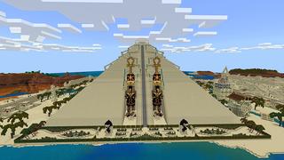 Screenshot of the Minecraft Bedrock Marketplace product Pyramaze created by JFCrafters.