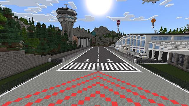 Screenshot of the Minecraft Bedrock Marketplace product Racecraft Valley created by JFCrafters.