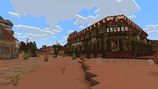 Screenshot of the Minecraft Bedrock Marketplace product RedRock Ravine created by JFCrafters.