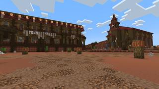 Screenshot of the Minecraft Bedrock Marketplace product RedRock Ravine created by JFCrafters.