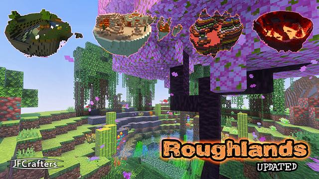Thumbnail of the Minecraft Bedrock Marketplace product Roughlands created by JFCrafters.