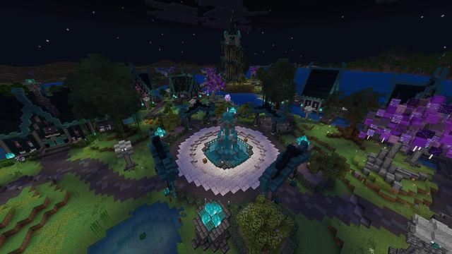 Screenshot of the Minecraft Bedrock Marketplace product Le village de Sculk created by JFCrafters.