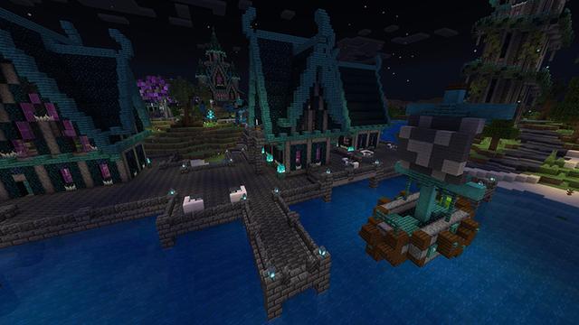 Screenshot of the Minecraft Bedrock Marketplace product Le village de Sculk created by JFCrafters.