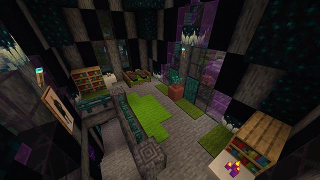 Screenshot of the Minecraft Bedrock Marketplace product Le village de Sculk created by JFCrafters.