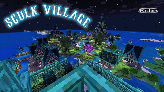 Thumbnail of the Minecraft Bedrock Marketplace product Sculk Village created by JFCrafters.