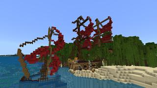 Screenshot of the Minecraft Bedrock Marketplace product Shipwreck Bay created by JFCrafters.
