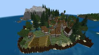 Screenshot of the Minecraft Bedrock Marketplace product Snake Island created by JFCrafters.