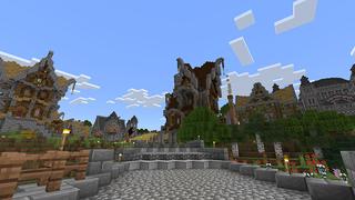 Screenshot of the Minecraft Bedrock Marketplace product Spring Temple created by JFCrafters.
