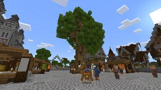 Screenshot of the Minecraft Bedrock Marketplace product Spring Temple created by JFCrafters.