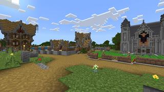 Screenshot of the Minecraft Bedrock Marketplace product Spring Temple created by JFCrafters.