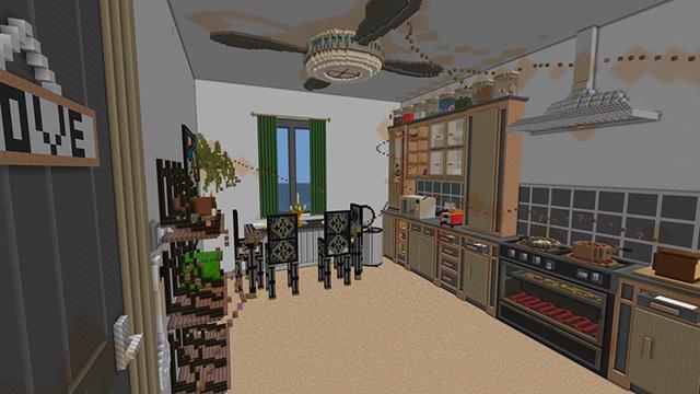 Screenshot of the Minecraft Bedrock Marketplace product Through The house created by JFCrafters.