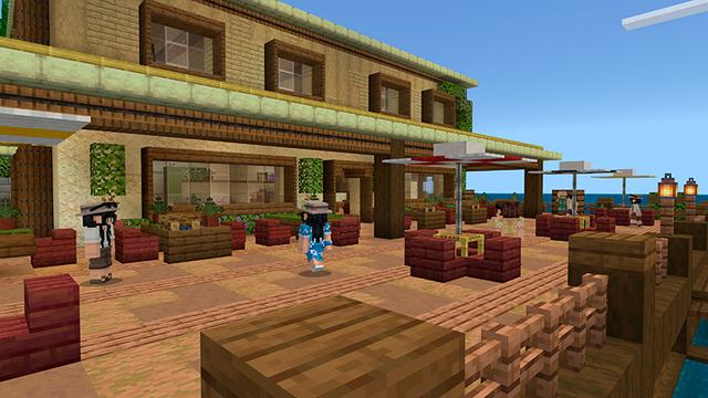 Screenshot of the Minecraft Bedrock Marketplace product Vacation Getaway created by JFCrafters.
