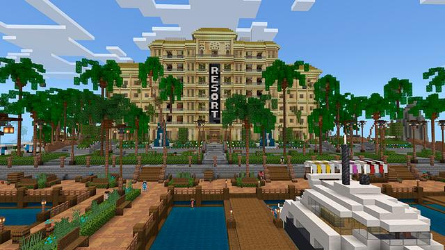 Screenshot of the Minecraft Bedrock Marketplace product Vacation Getaway created by JFCrafters.