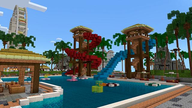 Screenshot of the Minecraft Bedrock Marketplace product Vacation Getaway created by JFCrafters.