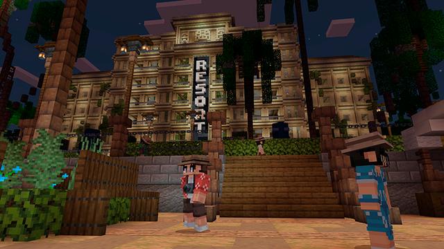 Screenshot of the Minecraft Bedrock Marketplace product Vacation Getaway created by JFCrafters.