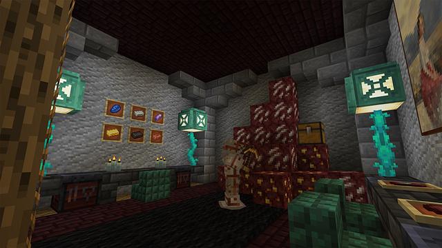 Screenshot of the Minecraft Bedrock Marketplace product Warped Mansion created by JFCrafters.