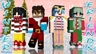 Thumbnail of the Minecraft Bedrock Marketplace product Winter Friends created by JFCrafters.