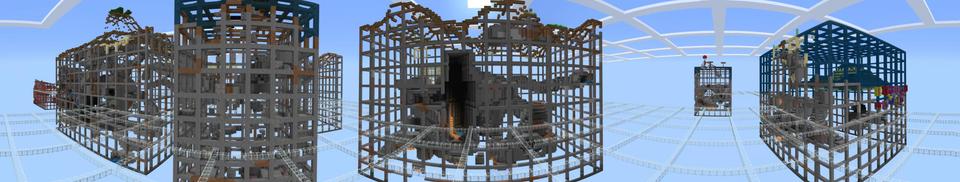 Panorama of the Minecraft Bedrock Marketplace product Abstraction: GRID created by Jigarbov Productions.