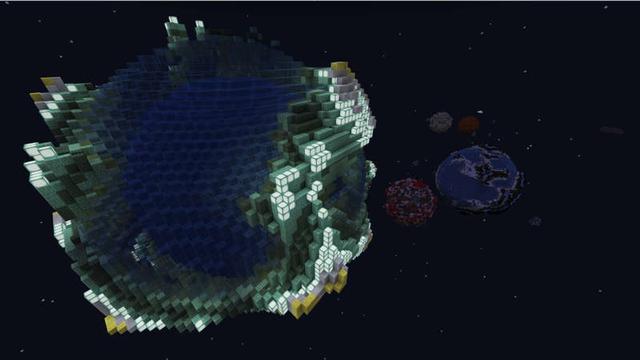 Screenshot of the Minecraft Bedrock Marketplace product Abstraction: SOLAR created by Jigarbov Productions.