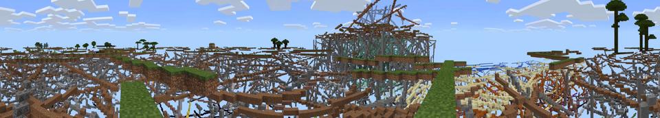 Panorama of the Minecraft Bedrock Marketplace product Abstraction: VECTOR created by Jigarbov Productions.