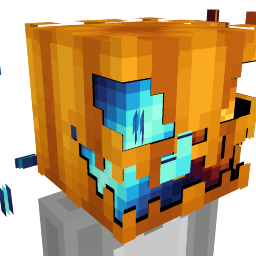 Thumbnail of the Minecraft Bedrock Marketplace product Evil Pumpkin Helmet created by Jigarbov Productions.